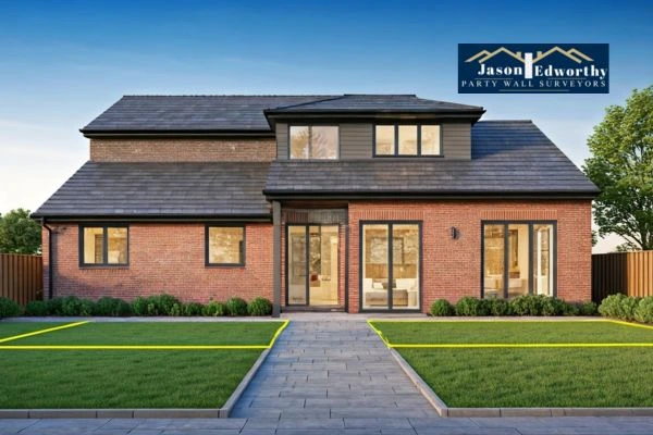 Home extension focusing on boundary line Newham